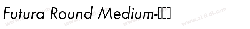 Futura Round Medium字体转换